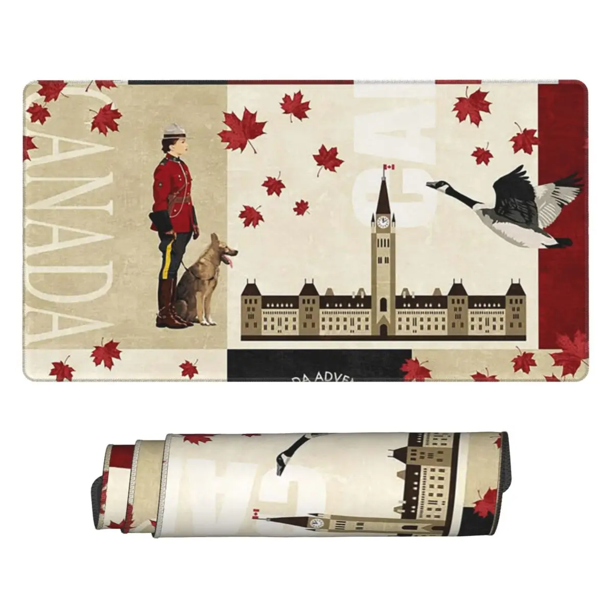 Gaming Accessories Canada - Büyük Mouse Pad Kanada Bayrağı Ulusal