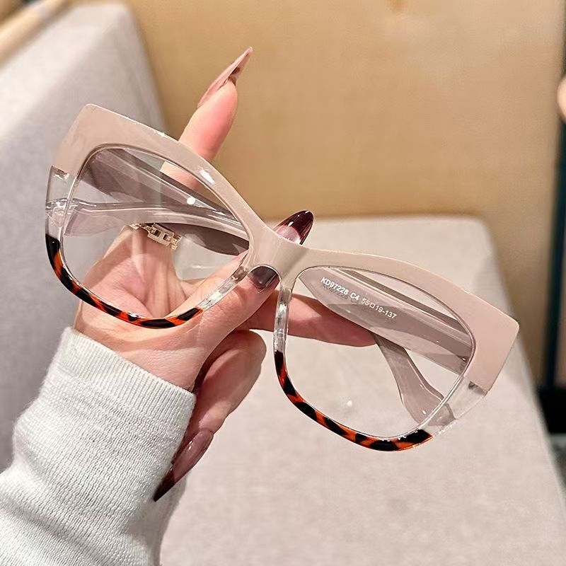 Gaming Glasses Tinted - Yeni Kadın Büyük Çerçeveli Kedi Gözü