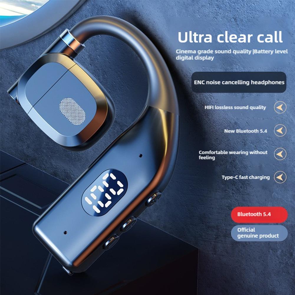 Gaming Accessories Kit - Kulak kancalı kablosuz Bluetooth 5.4 kulaklık