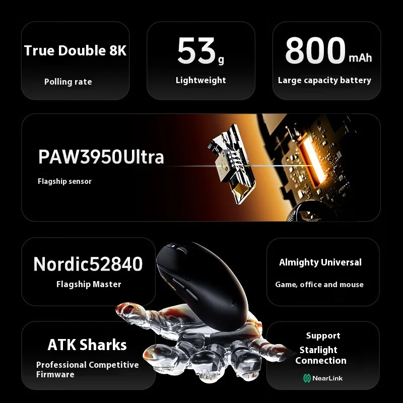 ATK A9 Ultra Kablosuz Oyun Mou - Gaming Hand Accessories incelemesi ve fiyatı