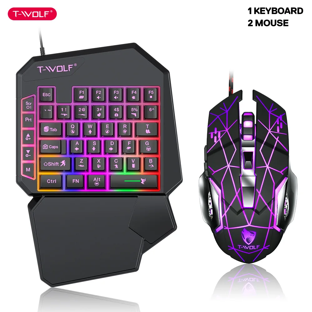 T-WOLF TF900 tek elle klavye t - Gaming Hand Accessories incelemesi ve fiyatı