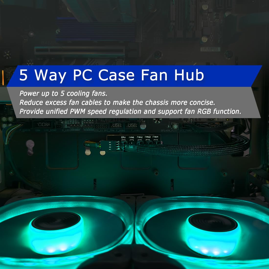 1'den 5'e PWM Fan Hub'ı PC CPU - Gaming Accessories White incelemesi ve fiyatı